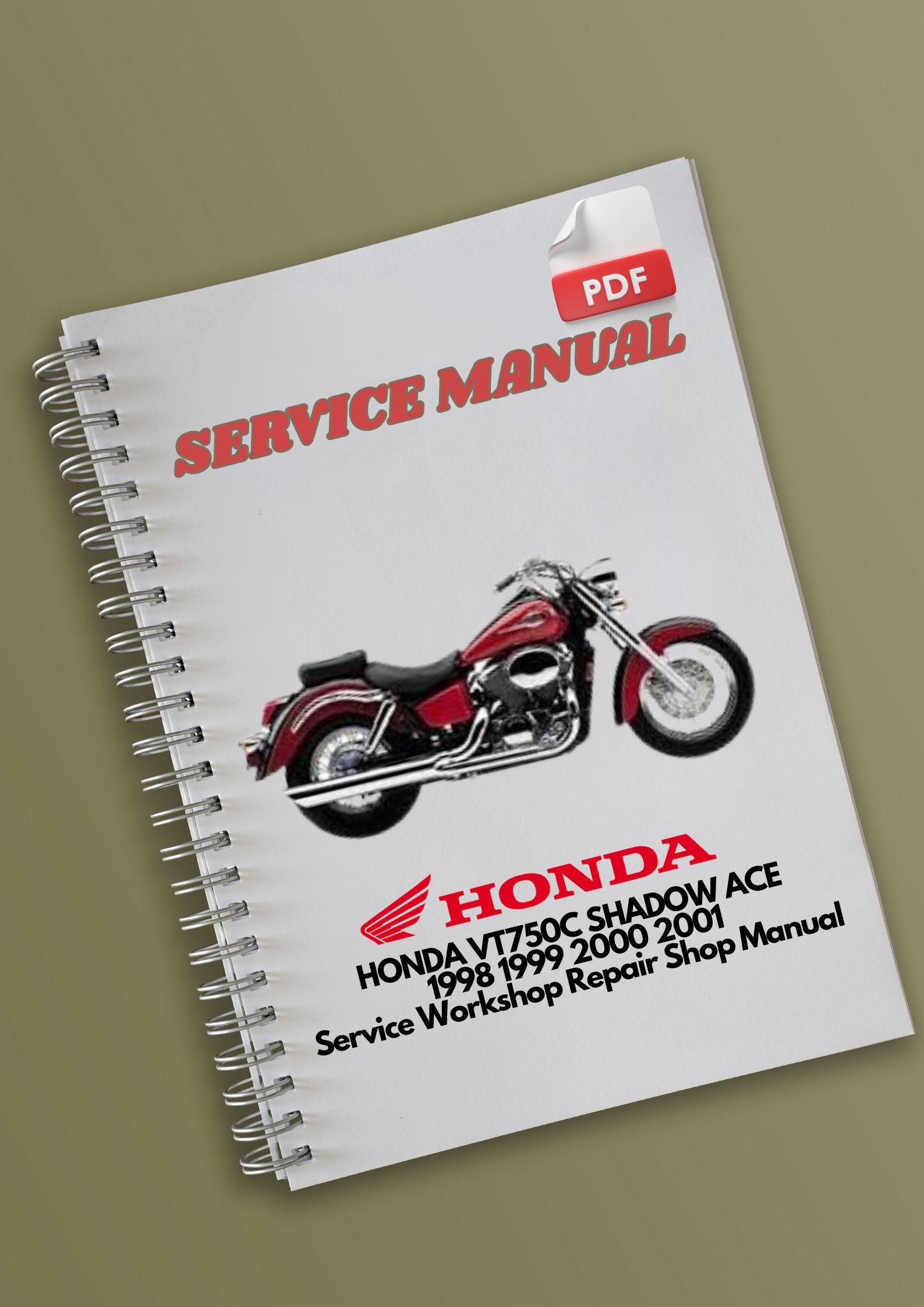 HONDA VT750C SHADOW ACE 1998 1999 2000 2001 Service Workshop Repair Shop  Manual - Etsy, image size:1587x2245