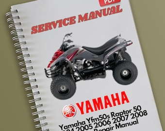 Yamaha Yfm50s Raptor 50 2004 2005 2006 2007 2008 Service-reparatiehandleiding