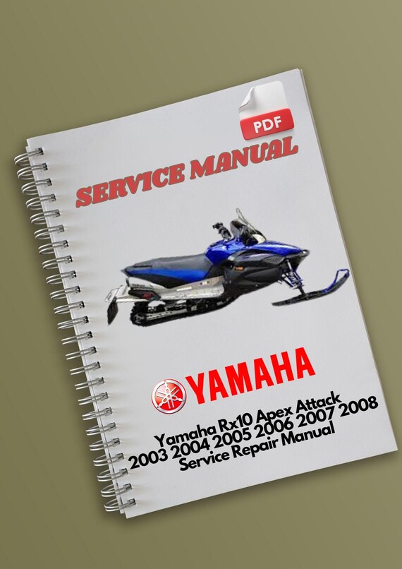 Yamaha Rx10 Apex Attack 2003 2004 2005 2006 2007 2008 Service