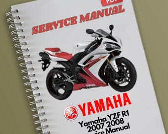 YAMAHA YZF R1 2007 2008 Service-Anleitung