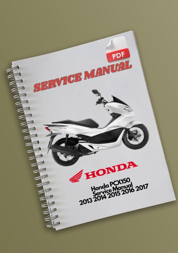 Manual de servicio de la Honda PCX150 2013 2014 2015 2016 2017