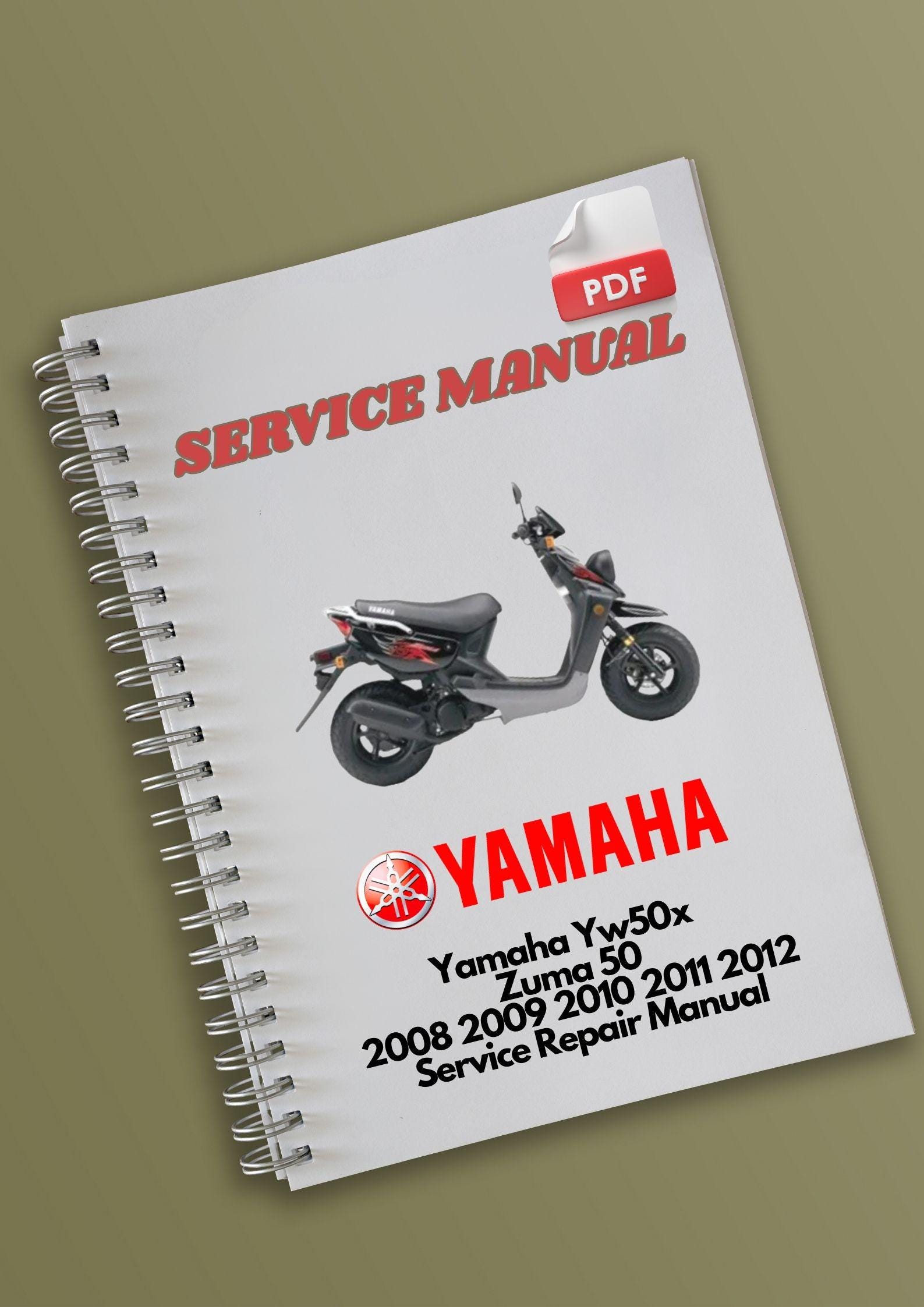 Yamaha Yw50x Zuma 50 2008 2009 2010 2011 2012 Service Repair