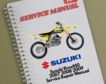 Suzuki Rmz450 2007 2008 2009 Service Repair Manual