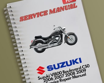 Manual de servicio y reparación de Suzuki Vl800 Boulevard C50 2006 2007 2008 2009