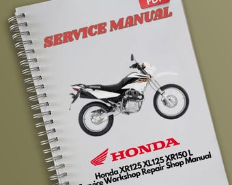 Honda XL125S (79-83) Factory Work-shop Repair Manual & Set-up XL