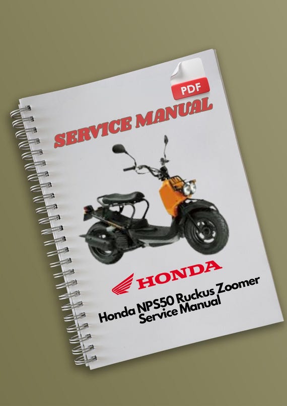 Honda NPS50 Ruckus Zoomer Service Manual - Etsy