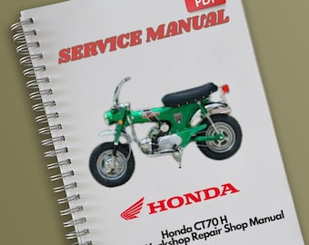 Honda CT70 H Service Workshop Repair Shop Manual