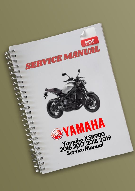 Yamaha XSR900 2016 2017 2018 2019 Servis Manual - Etsy Australia