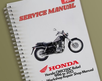 Honda CMX250 サービスマニュアル 2版 Honda Rebel CMX250 Service Manual | Motorcycle Repair Guide