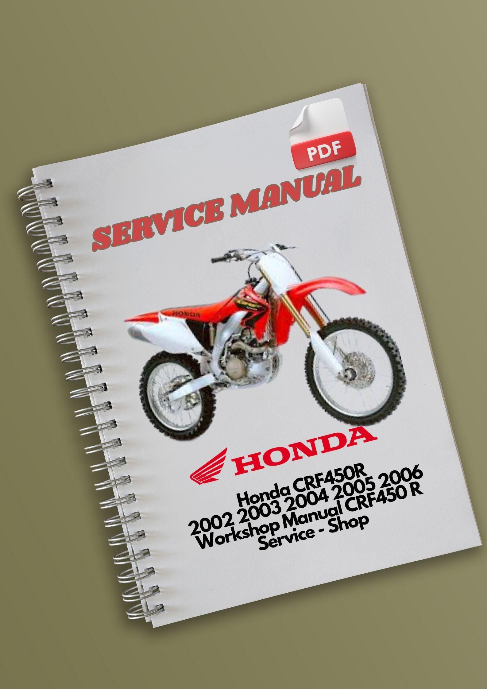 2002-2003 Honda CR450R Service Repair Manual – Factory Workshop Guide