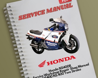 Honda NS400R Service Verkstad Reparation Verkstadsmanual NS400 NS 400 Tvåtaktare