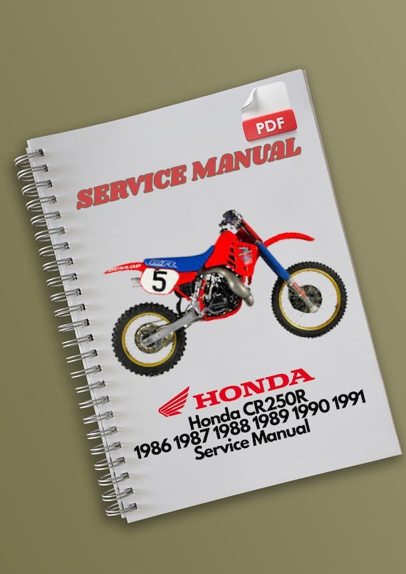クレバーピープル　88NSR 250 RK 技術マニュアル HRC　中古 Honda CR250R 1986 1987 1988 1989 1990 1991 Service Manual - Etsy