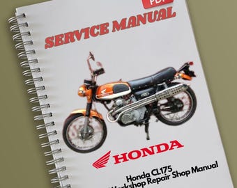 Honda CL175 Service Workshop Repair Shop Manual