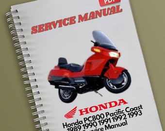 Honda PC800 Pacific Coast 1989 1990 1991 1992 1993 Service Manual