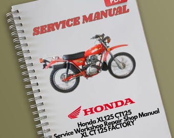 HONDA XL125S サービスマニュアル PDF Honda XL125S (79-83) Digital Service Repair Maintenance