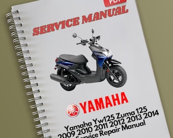 Manual de servicio y reparación de Yamaha Yw125 Zuma 125 2009 2010 2011 2012 2013 2014