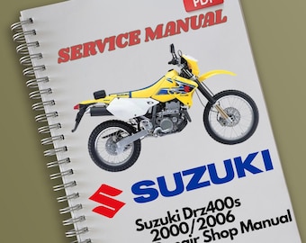 Manual de servicio y reparación de Suzuki Drz400s 2000 2001 2002 2003 2004 2005 2006