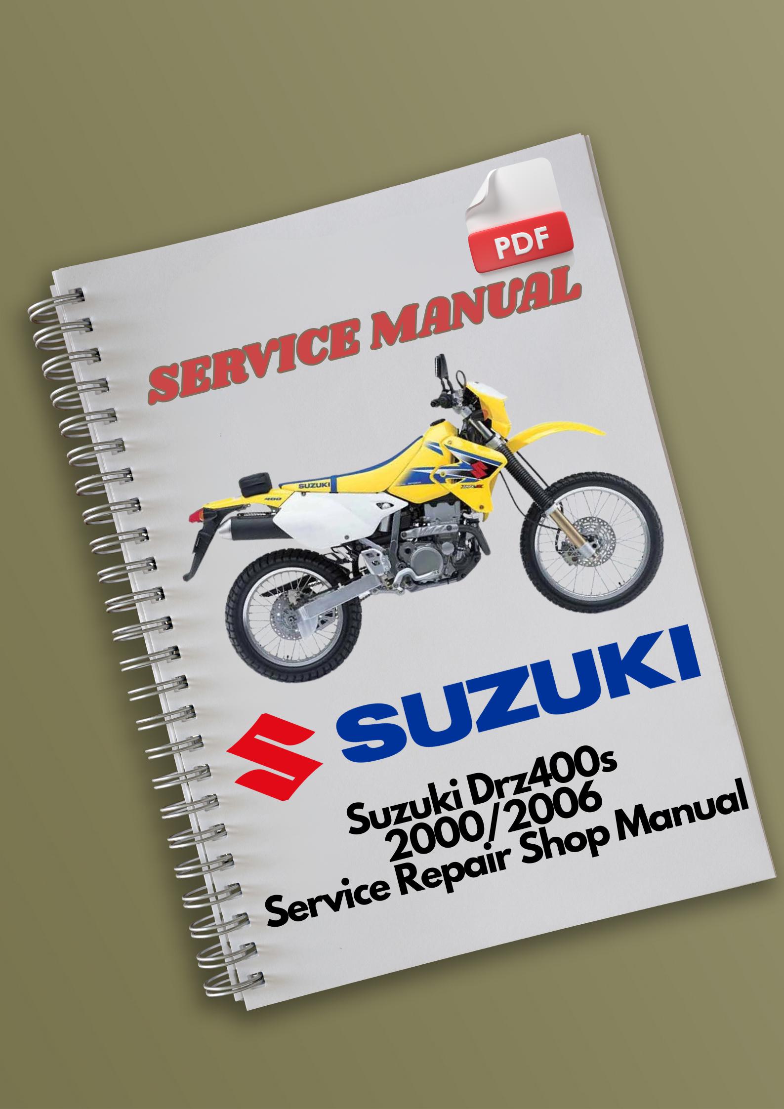 Suzuki Drz400s 2000 2001 2002 2003 2004 2005 2006 Service Repair 