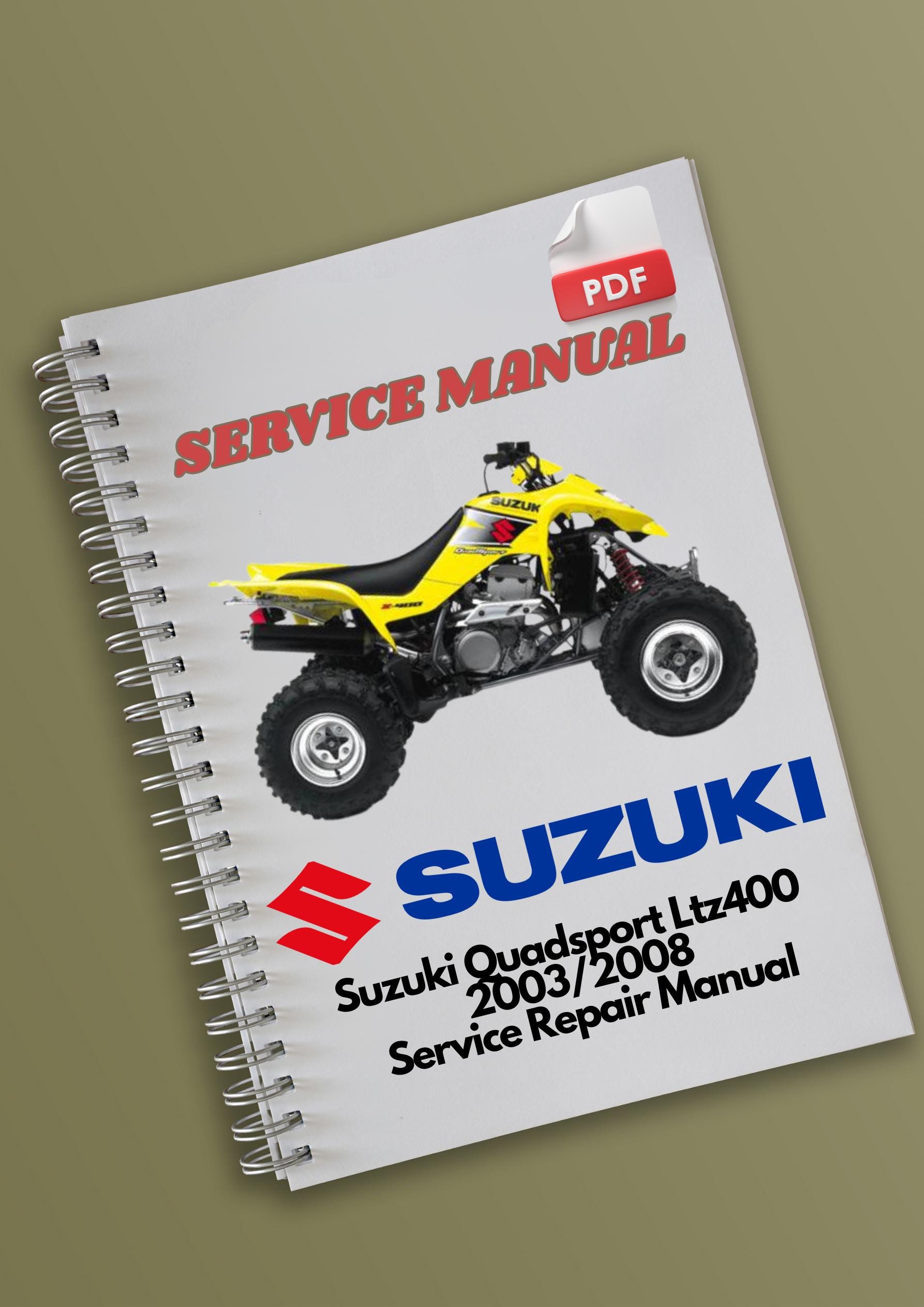 Suzuki Quadsport Ltz400 2003 2004 2005 2006 2007 2008 Service