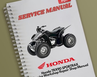 Honda TRX90 SPORTRAX Service Workshop Repair Shop Manual