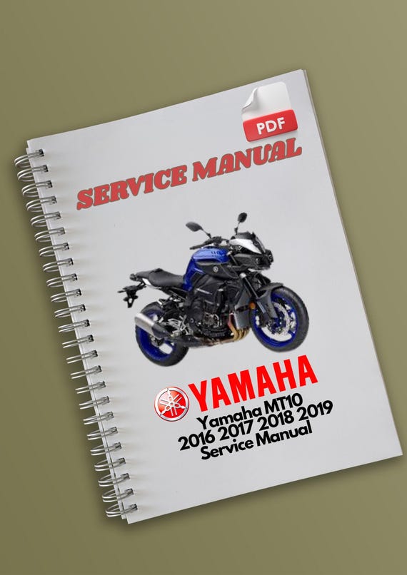 Yamaha MT10 2016 2017 2018 2019 Servis Manual - Etsy Ireland