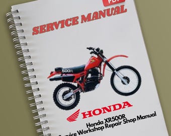 Honda XR500R Serwis Warsztat Naprawa Warsztat Podręcznik