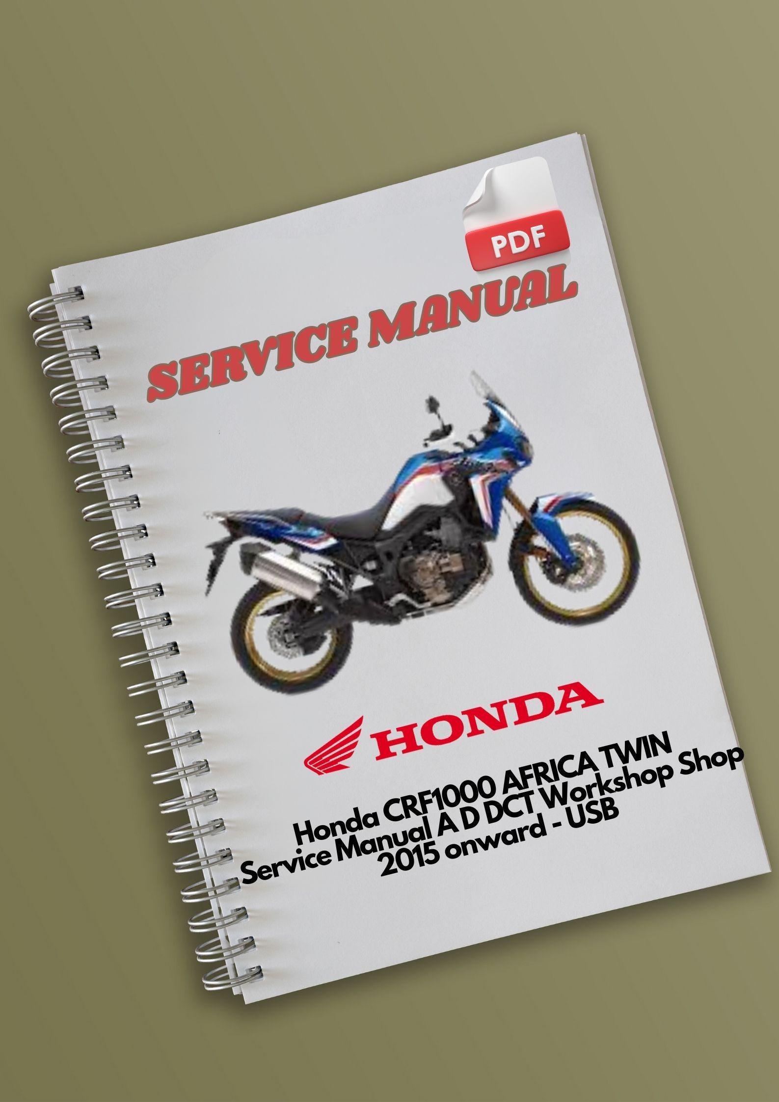 Manual de servicio de la Honda CRF1000 AFRICA TWIN Taller A D DCT