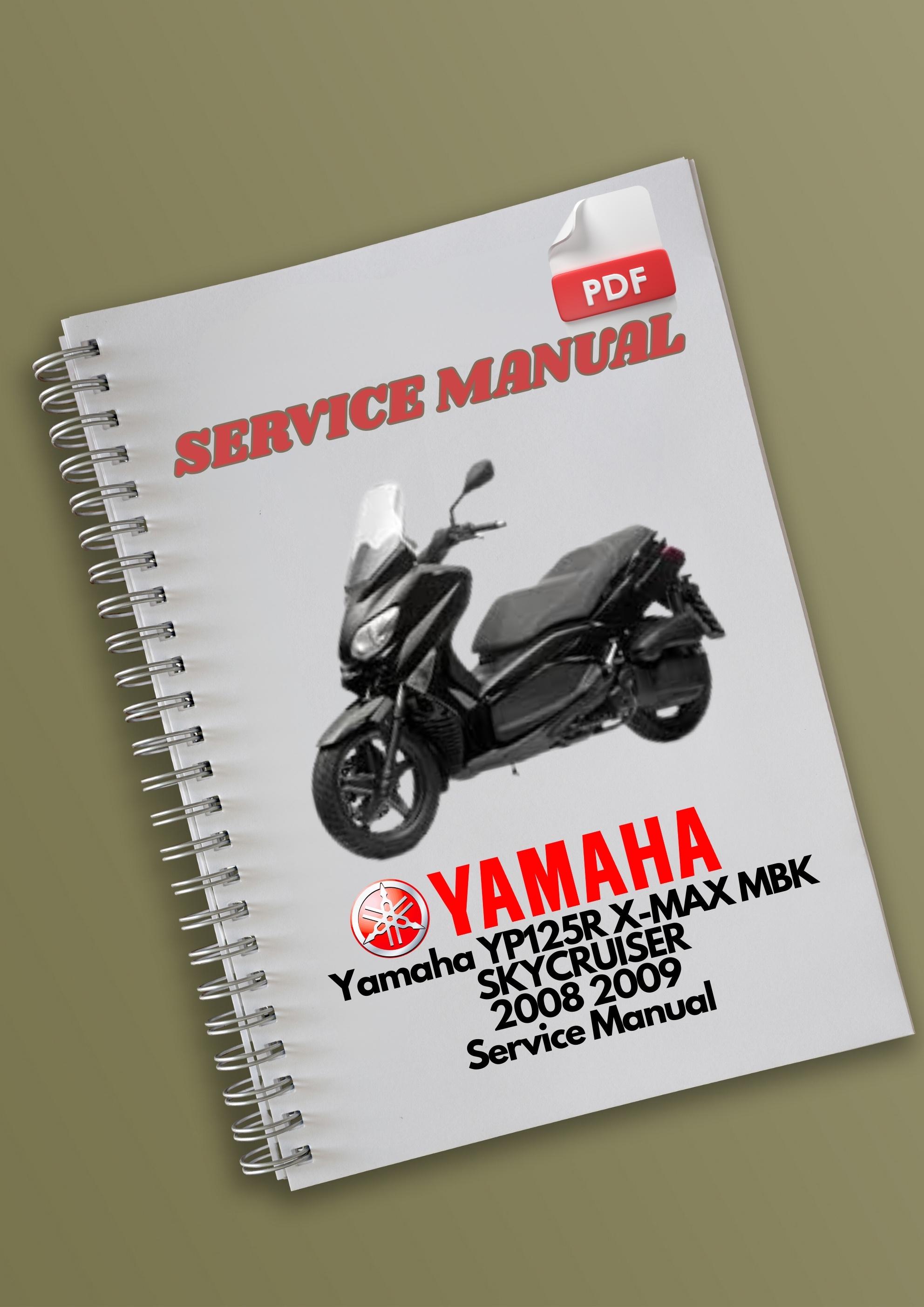 Yamaha YP125R X-MAX MBK SKYCRUISER 2008 2009 Service Manual