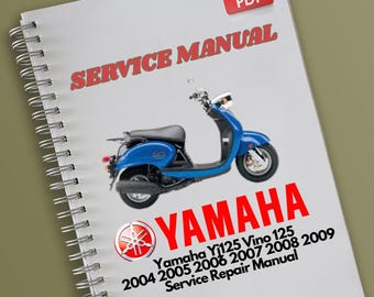 Yamaha Yj125 Vino 125 2004 2005 2006 2007 2008 2009 Service Repair Manual
