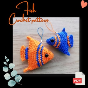 No Sew Amigurumi Crochet Pattern, Ocean Crochet Pattern, Sea Crochet Pattern, Fish Crochet Patterns