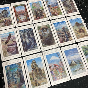 World Sacred Sites Tarot, 78 Cards Tarot Deck | Indie Tarot | Unique Art | Spiritual Guidance | English, Spanish, French, Italian and German