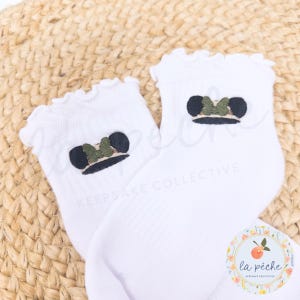 Girls Animal Safari Magical Personalized Socks for Girls for Animal Theme Park Outfit for Girls Magical Mouse Socks