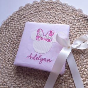 Custom Mouse Autograph Book Personalized Memory Grandmillenial Collection Travel Signature Journal Custom Embroidered Mouse Park Souvenir