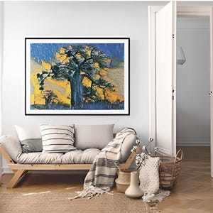 Dynamic Baobab Tree Wall Art –  Printable Design for Creative and Artistic Interiors