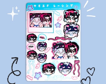Alien Stage Ivantill Decora Sticker Sheet - 5x7" Large Sticker Sheets, Matte, UV & Water-resistant