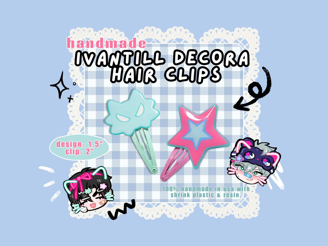 ALNST Ivantill Decora AU Handmade Hair Clips | Alien Stage - Etsy