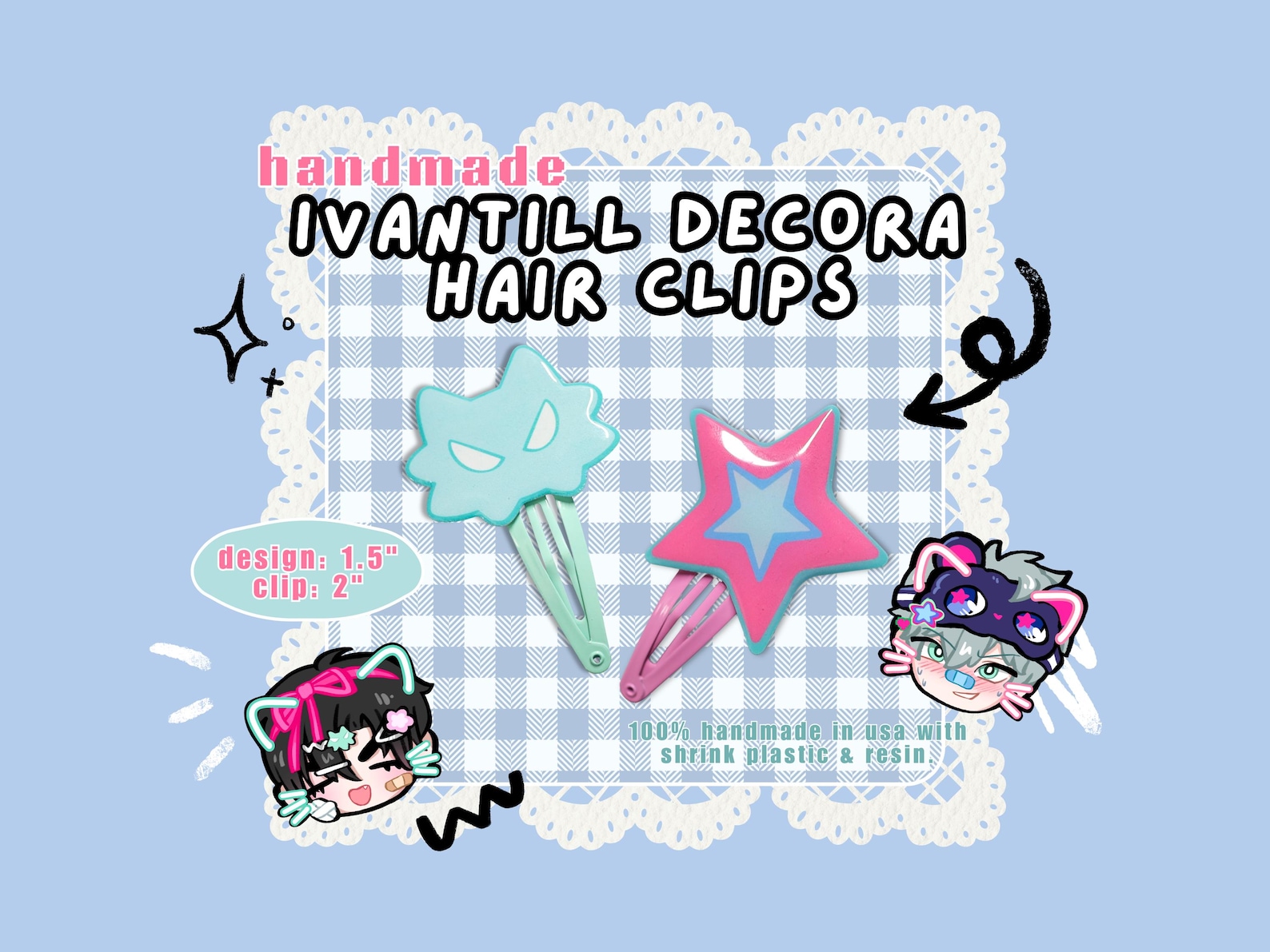 ALNST Ivantill Decora AU Handmade Hair Clips | Alien Stage (pre-order ...