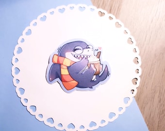 Jeff the Land Shark Sticker • Matte Vinyl, Water-Resistant (3")