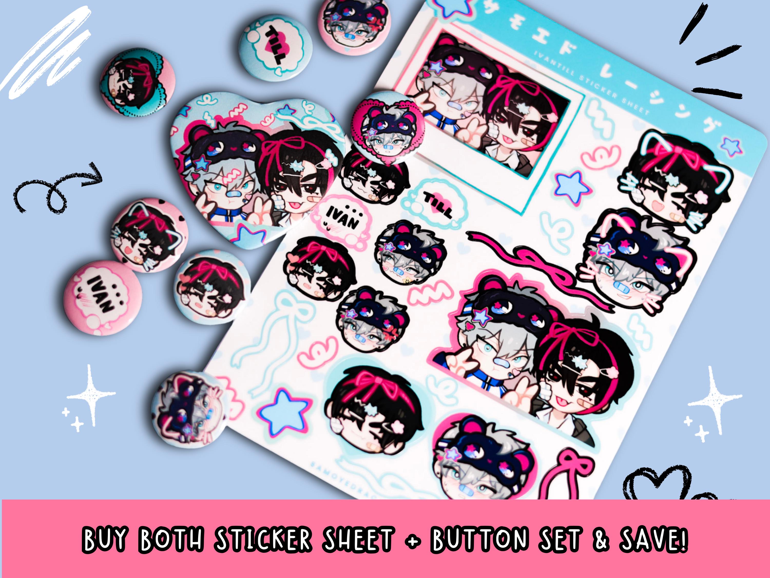 Alien Stage Ivantill Decora 9pc Pin Button Set • Cute Pin Buttons Pack ...