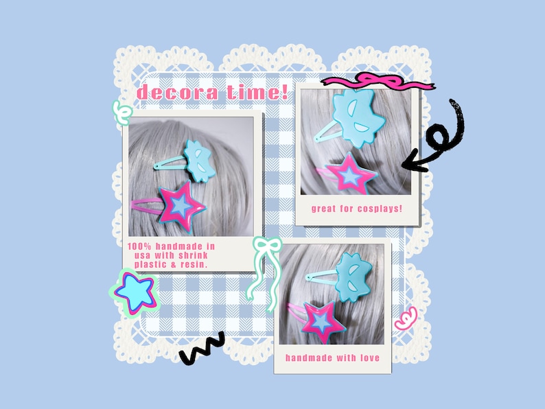 ALNST Ivantill Decora AU Handmade Hair Clips | Alien Stage - Etsy