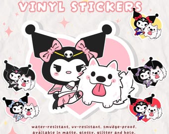 Magical Girl Samoyed Vinyl Sticker