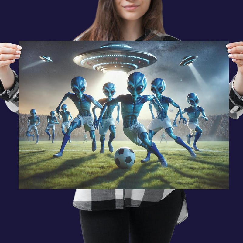 Alien Soccer - Etsy