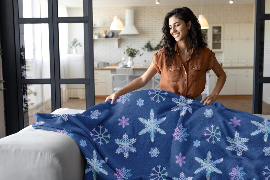 Celestial Shooting Stars Galaxy Arctic Fleece Blanket, Space Blanket