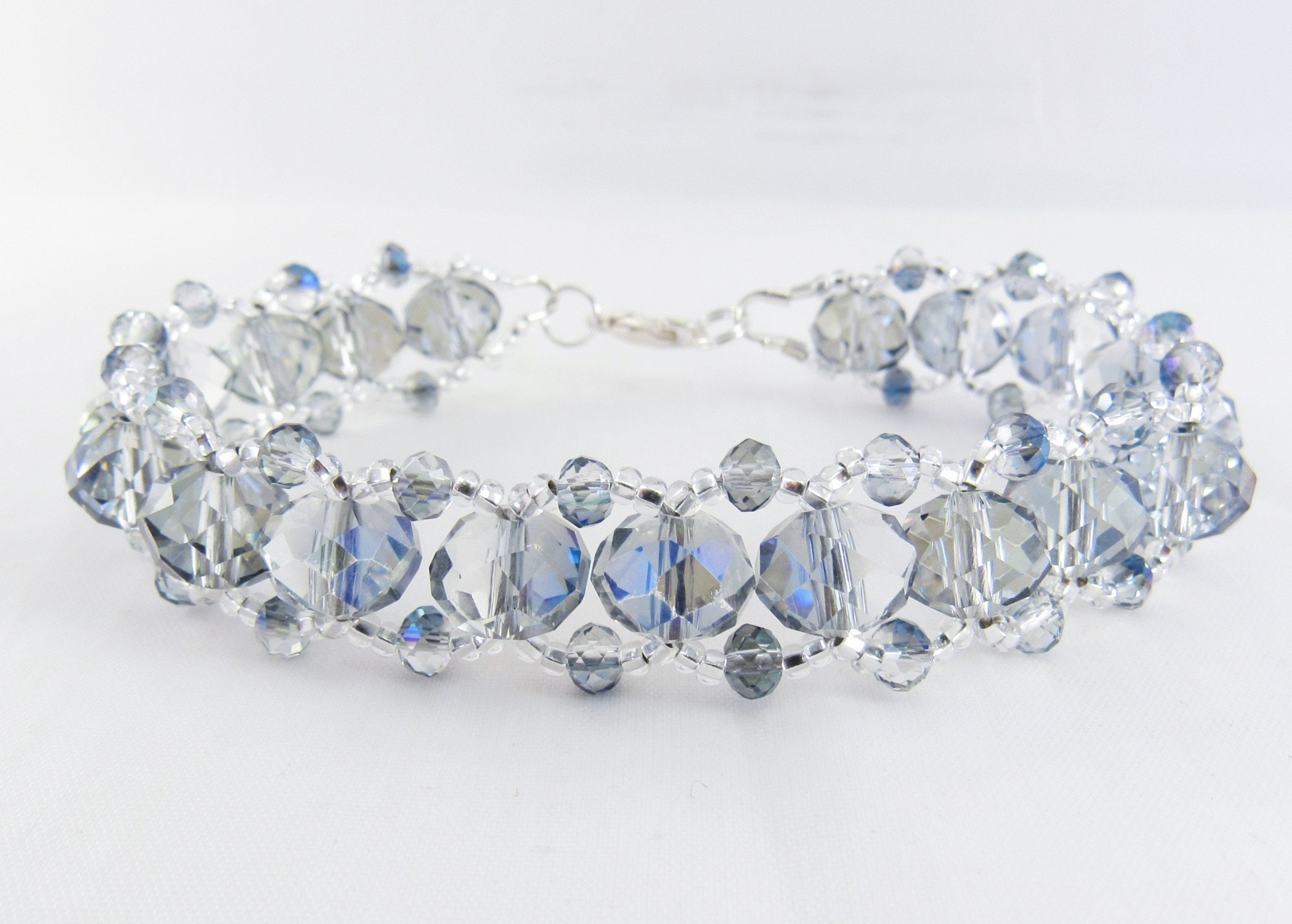 AB Crystal Competition Bracelet | Rhinestone Jewelry - Vicky Ross Fit