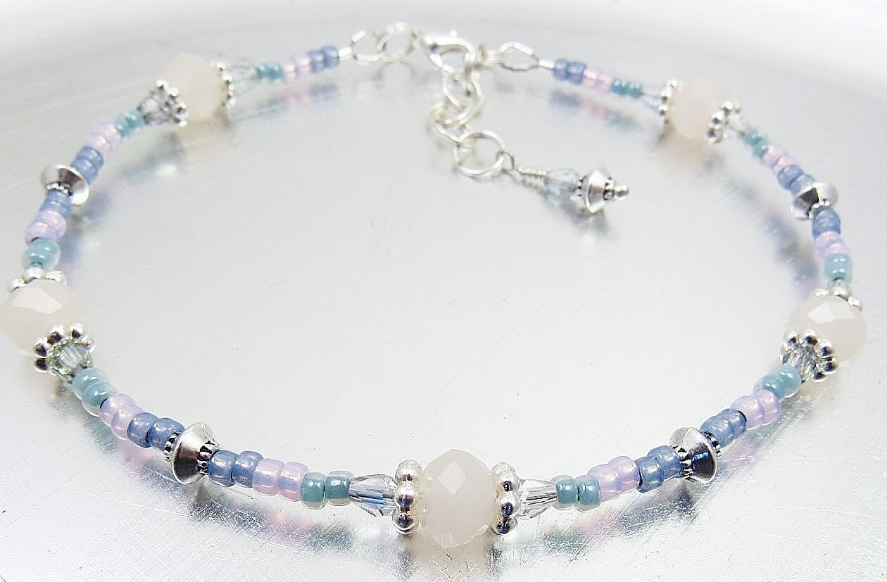 Lapis Lazuli Anklet - Pure Energy Crystal - 4mm // Tiny Rituals