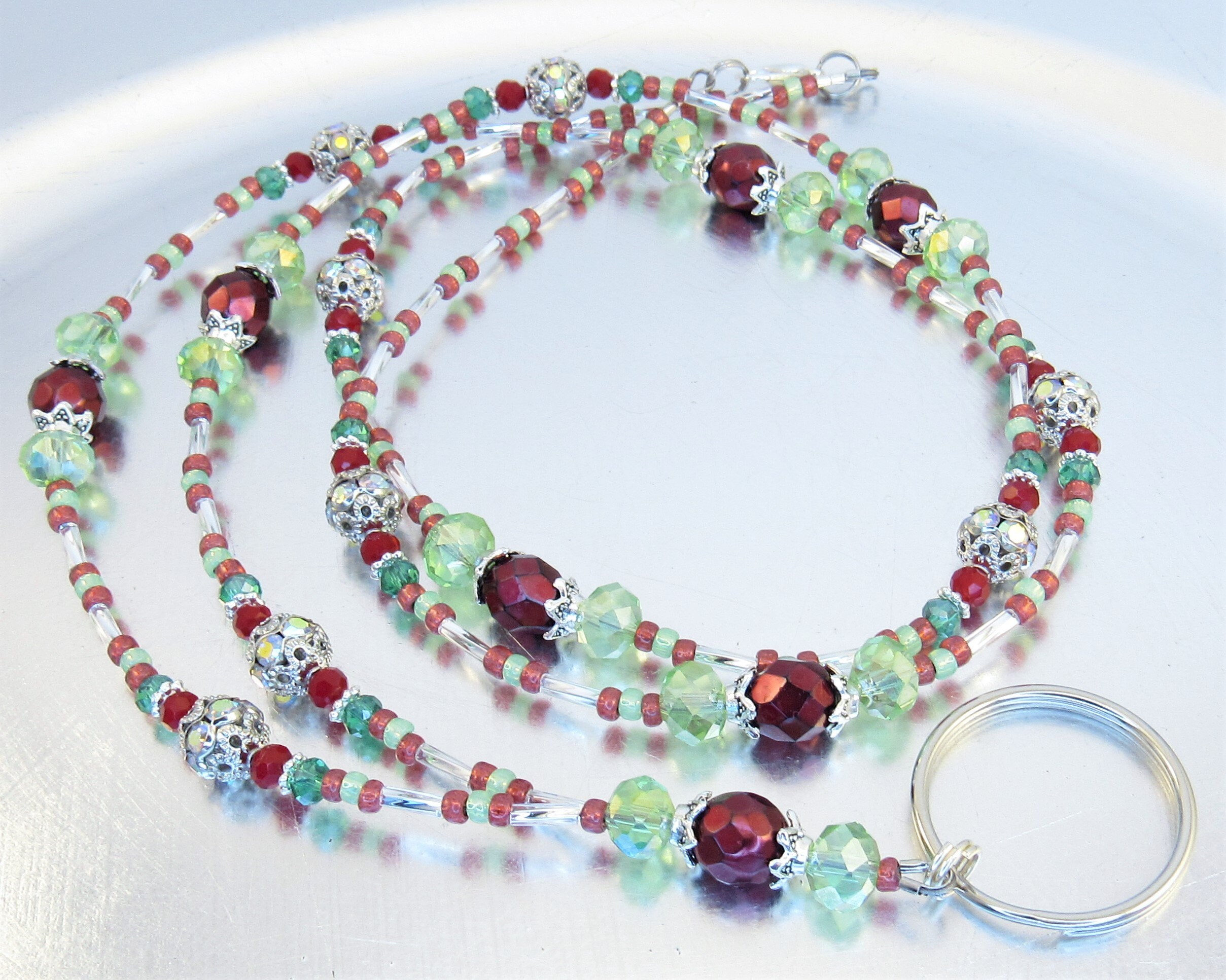 Christmas Spirit Beaded Necklace Christmas Spirit Beaded Necklace