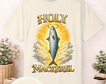 -shirt Saint maquereau | Chemise mème | Drôle | Chemise tendance | expression accrocheuse | Génération Z | Gardez ça bizarre | Couleur confort 1717