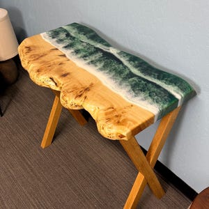 Console Ocean Table, Epoxy Resin Hallway Table, Narrow Slim Table, Epoxy Resin table, Ocean Wave Bar Table, Console table, Entryway Decor