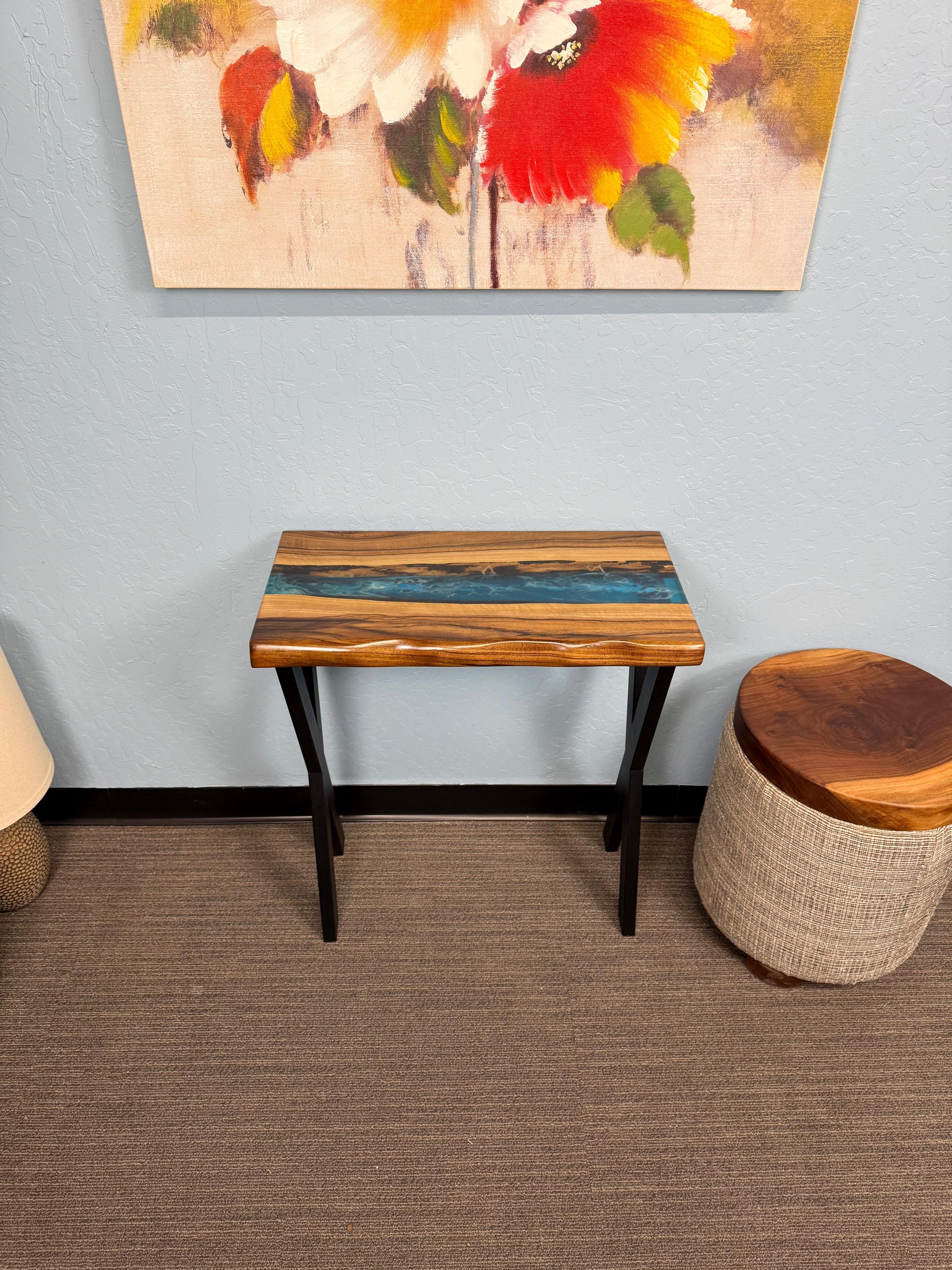 Epoxy Console Table Entryway, Table Farmhouse, Epoxy Resin Console ...