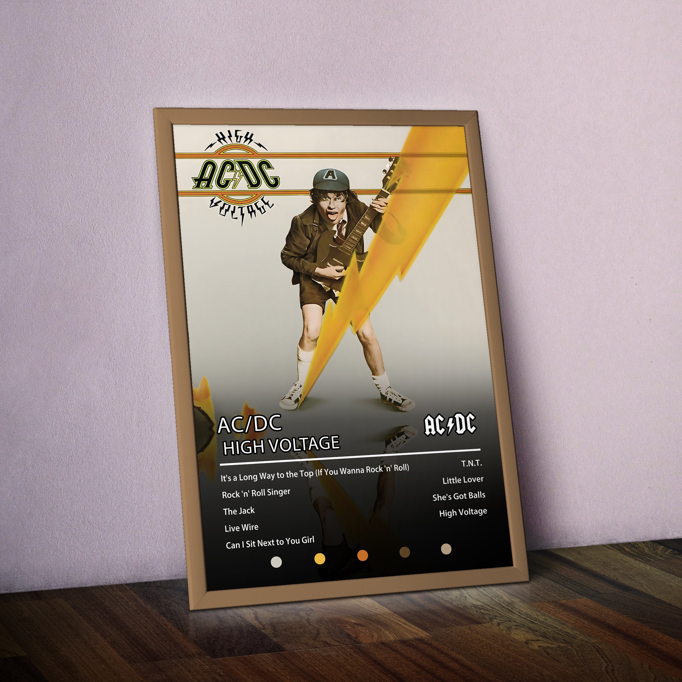 AC/DC Poster High Voltage Poster Album Poster Prints Wall Decor Posters ...